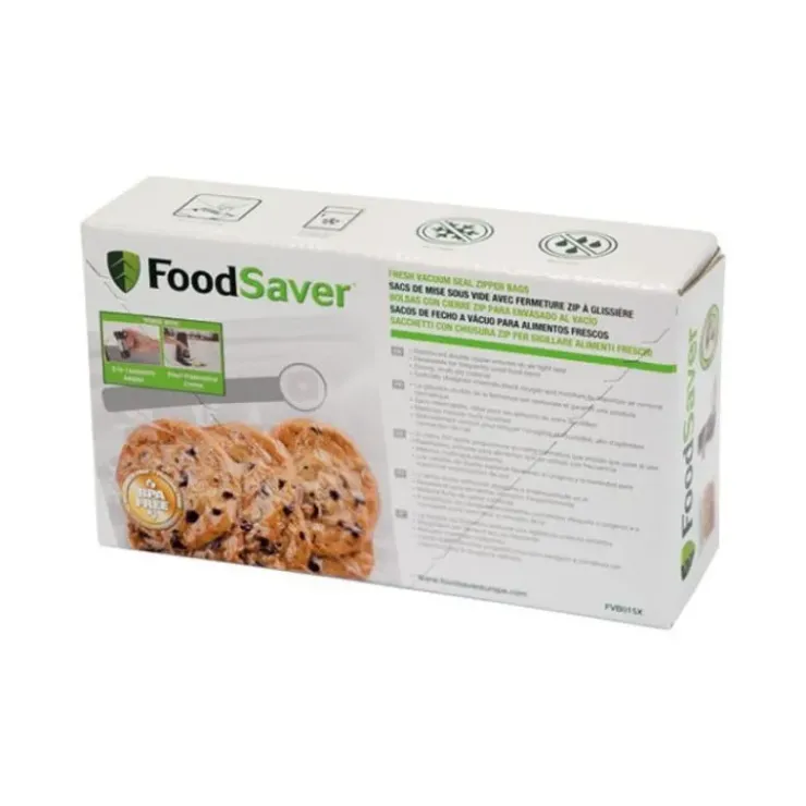 New FOODSAVER Lot 26 Sacs avec Fermeture Zip à Glissière 0.95L