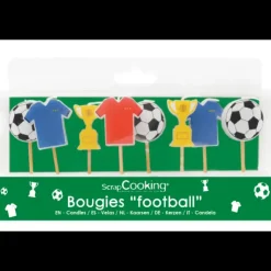 Clearance SCRAPCOOKING Lot de 8 Bougies Football
