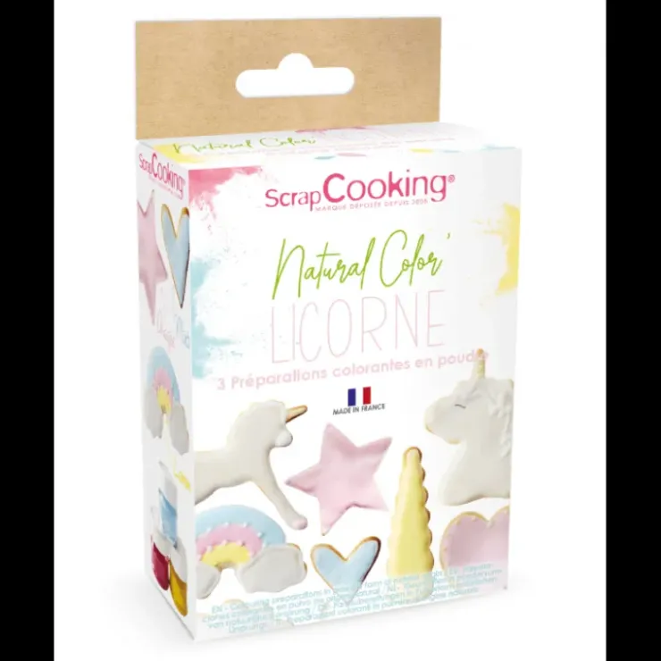 Discount SCRAPCOOKING Lot de 3 Colorants Alimentaires d'Origine Naturelle Bleu, Rose, Jaune