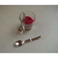 Sale LEBRUN Lot de 6 Cuillères coudées à moka Esmeralda par