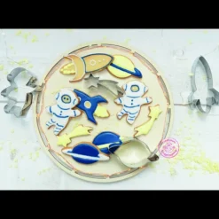 Outlet SCRAPCOOKING Lot de 4 emporte-pièces inox thème espace