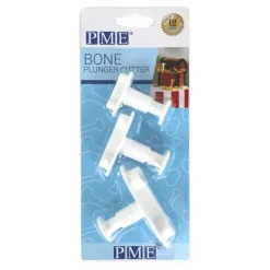 Hot PME Lot de 3 Emporte-Pièces Os avec Poussoir