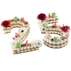 Discount MALLARD FERRIERE Lot Grand Emporte Pièce Inox Chiffre H.32 cm (x9)