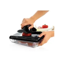 Clearance MASTRAD Mandoline de Cuisine 5 lames avec réservoir noir