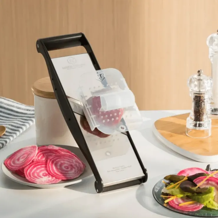 Outlet BRON-COUCKE Mandoline Inox Compact-PRO Basalte 2 peignes Effileurs Bron Coucke