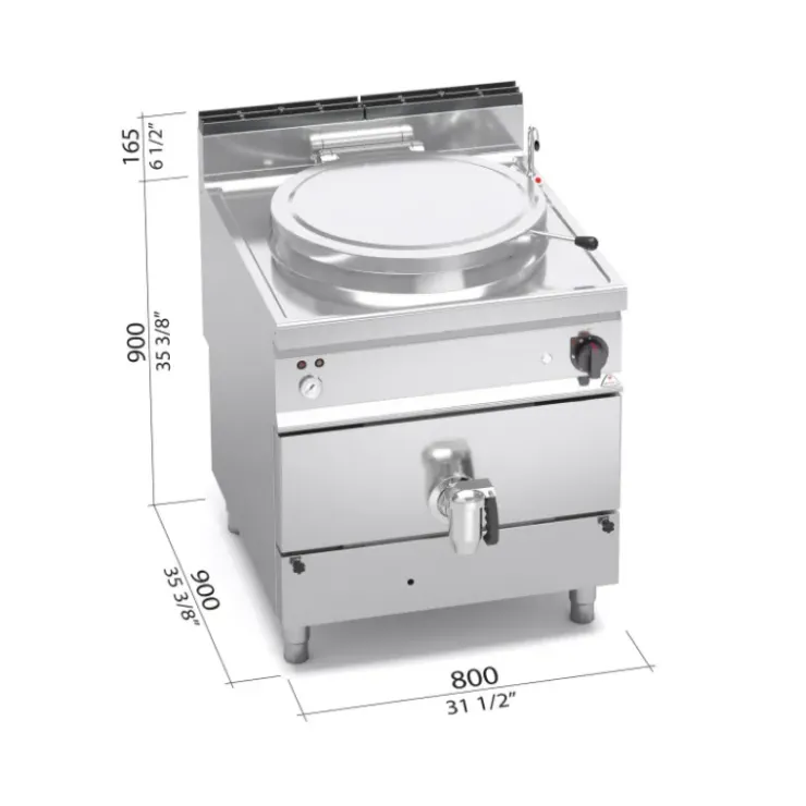 Clearance BERTOS Marmite à Gaz 150 L Indirecte Berto's