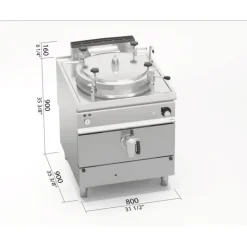 Outlet BERTOS Marmite à Gaz 100L Autoclave Berto's