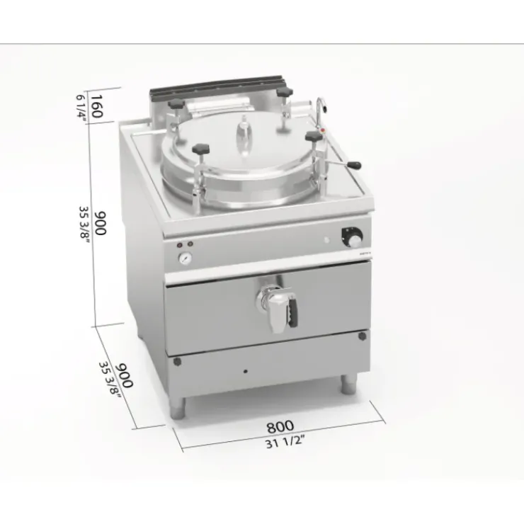 Outlet BERTOS Marmite à Gaz 100L Autoclave Berto's