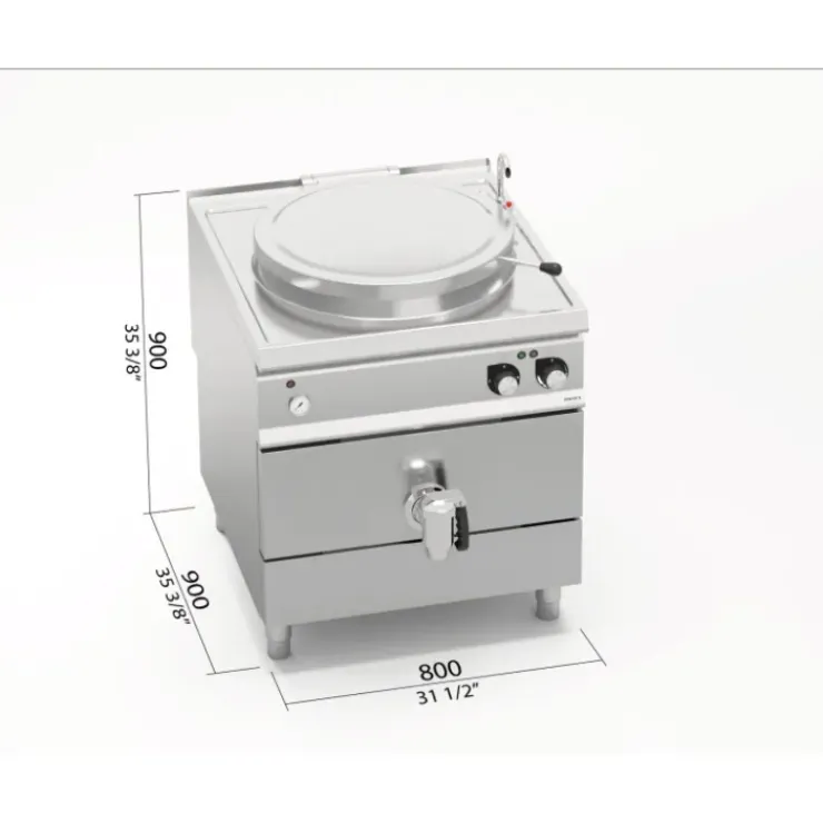 Outlet BERTOS Marmite Electrique 150L Indirecte Berto's