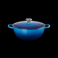 New LE CREUSET Marmite en fonte 26 cm Azur Signature
