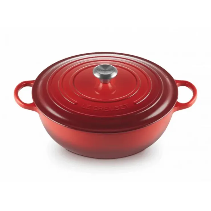 LE CREUSET Marmite en Fonte 32 cm Cerise Signature