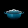 Hot LE CREUSET Marmite en fonte 26 cm Deep Teal Signature
