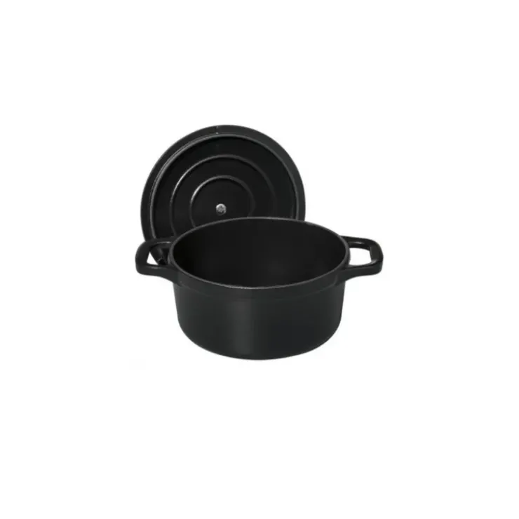 Best CHASSEUR Mini Cocotte en Fonte Ronde 10 cm Noir Mat