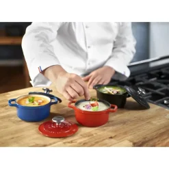 Online CHASSEUR Mini Cocotte en Fonte Ronde 14 cm Rubis