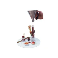 Discount DE BUYER Mini Entonnoir à Piston Inox Orange KWIK