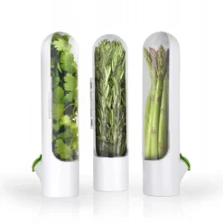 New CUISINEADDICT Mini Herbier Plastique Blanc Ø 8,3 cm x H 25,4 cm Prepara