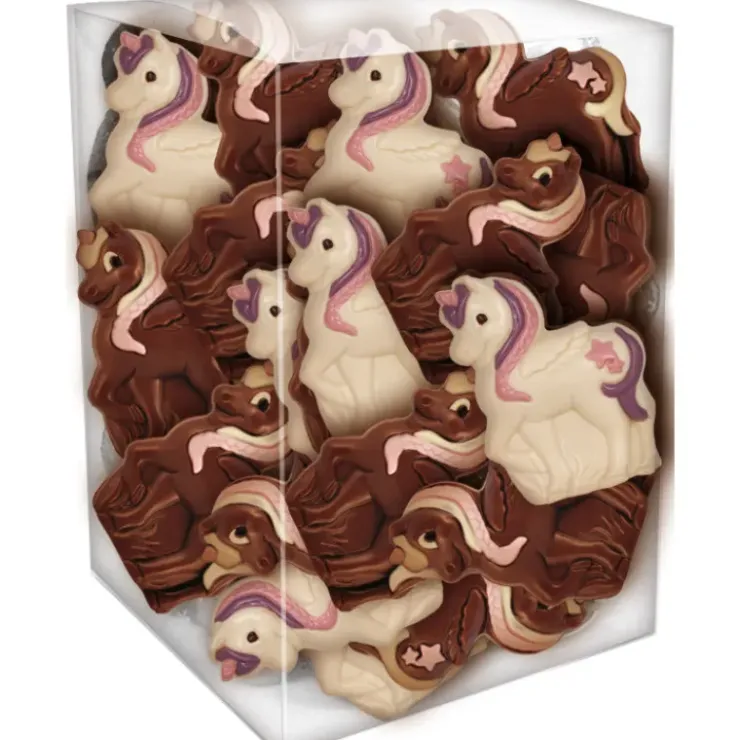 Hot ABTEY Mini Licornes Décorées Chocolat Lait et Blanc 17g x30