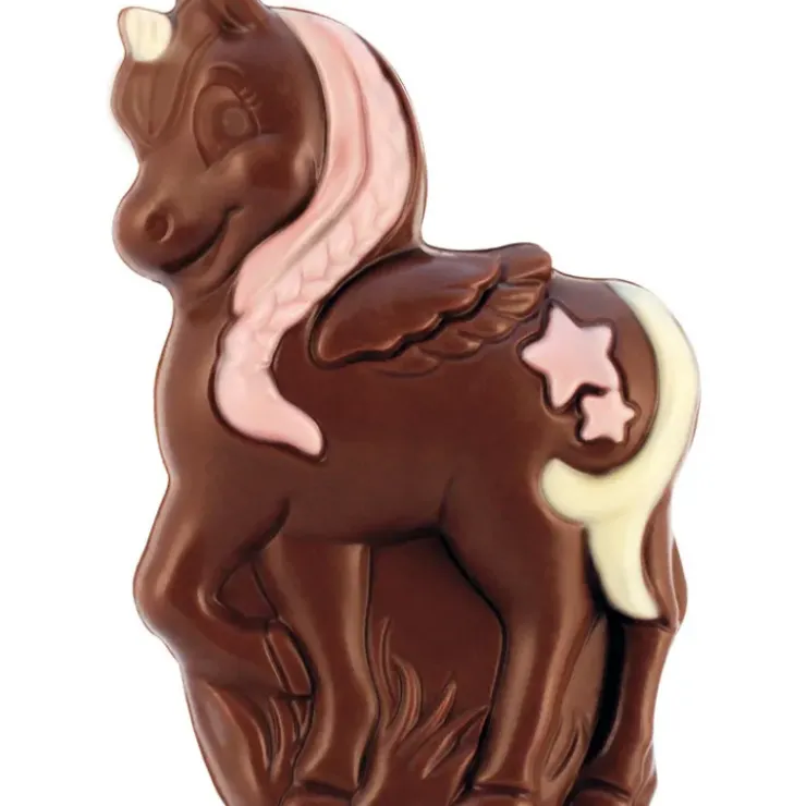 Hot ABTEY Mini Licornes Décorées Chocolat Lait et Blanc 17g x30