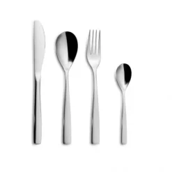 Best COMAS Ménagère 24 pièces BCN COLORS Argent Inox 18% 3 mm