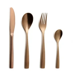 Best COMAS Ménagère 24 pièces BCN COLORS Cuivre Inox 18% 3 mm