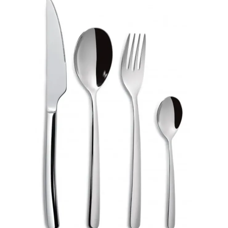 Clearance COMAS Ménagère 24 pièces CUBA Inox 18% 3 mm