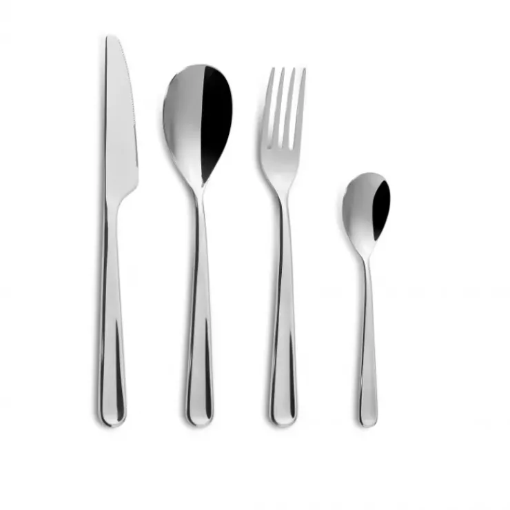 New COMAS Ménagère 24 pièces LONDON Inox 18/10 4mm