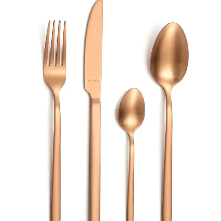 Sale AMEFA Ménagère 16 pièces SQUARE Cuivre Inox 2.8 mm