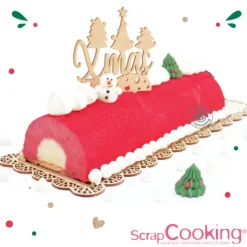 SCRAPCOOKING Moule à Bûche avec insert plastique -