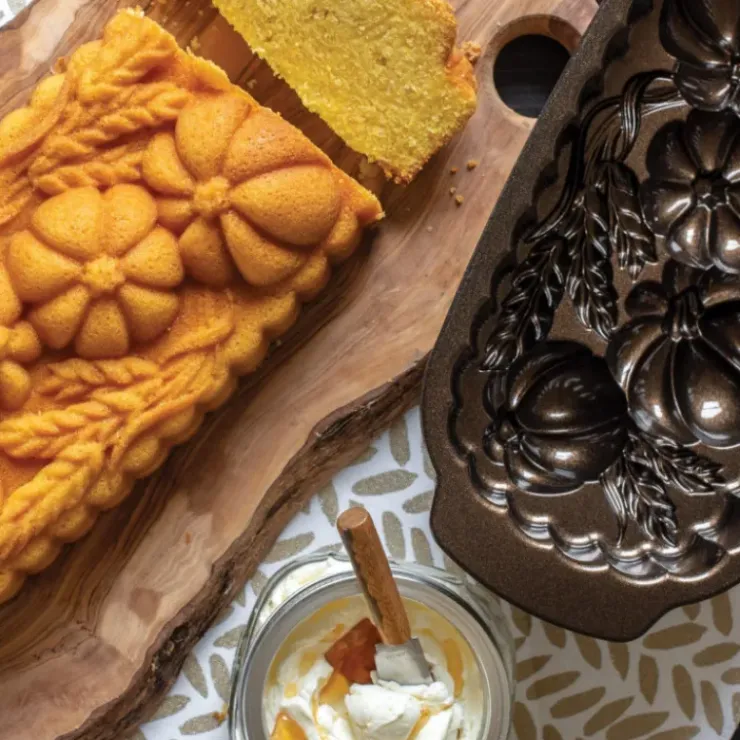 Best NORDIC WARE Moule à Cake Blé et Citrouille Bronze