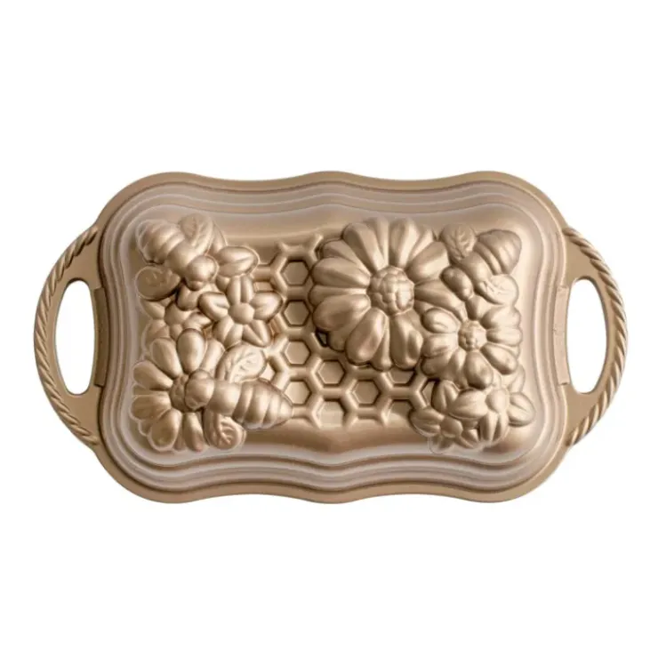 Sale NORDIC WARE Moule à Cake Fleurs et Abeilles Toffee