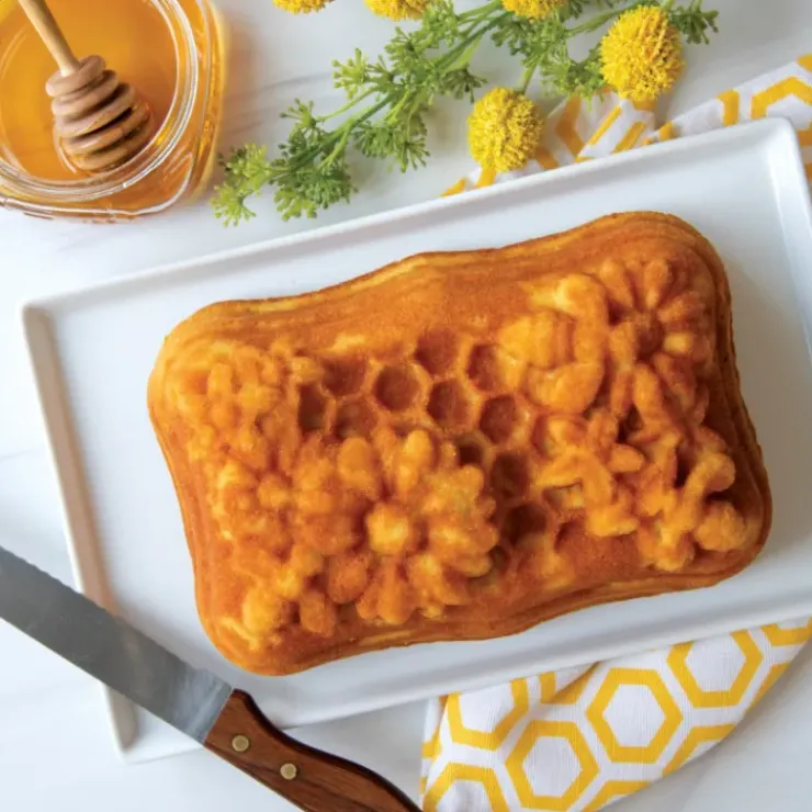 Sale NORDIC WARE Moule à Cake Fleurs et Abeilles Toffee