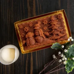 Best NORDIC WARE Moule à Cake Paysage de Noël Silver