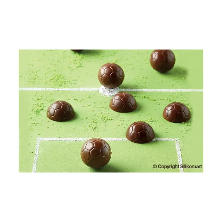 Clearance EASY CHOC Moule à Chocolat 18 Ballons de Foot - Silicone Spécial Chocolat