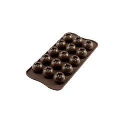 EASY CHOC Moule à Chocolat 15 Boules - Silicone Spécial Chocolat