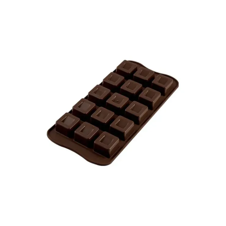 Sale EASY CHOC Moule à Chocolat 15 Carrés - Silicone Spécial Chocolat