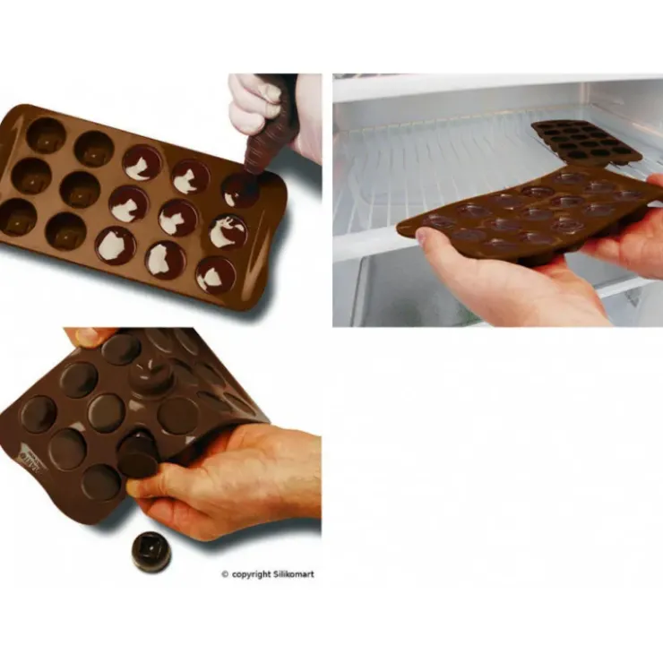 Best EASY CHOC Moule à Chocolat 15 Cônes - Silicone Spécial Chocolat