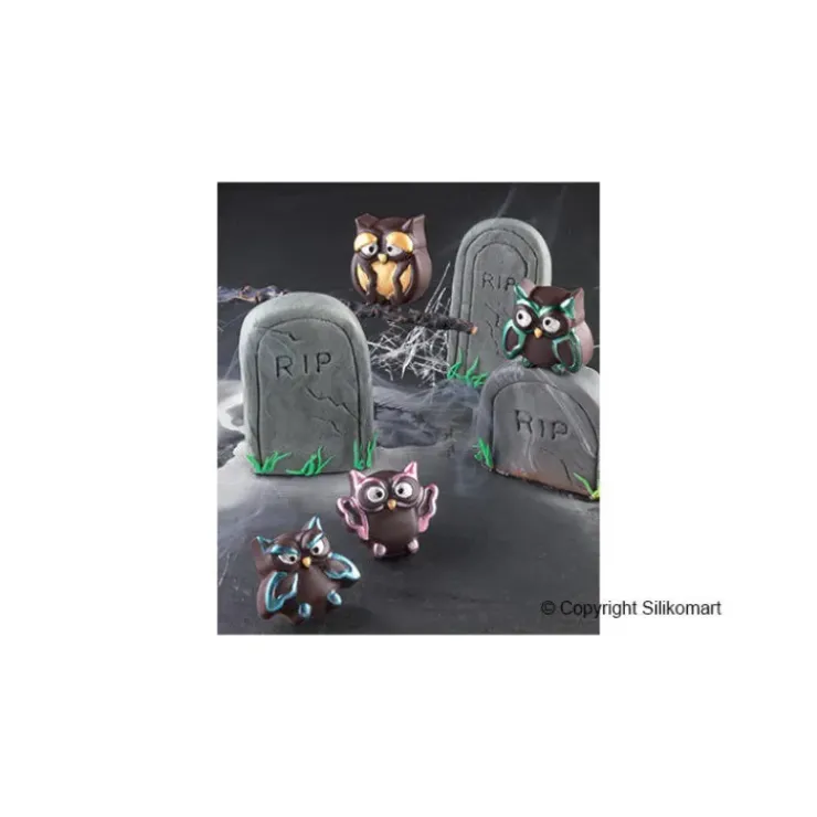 Discount EASY CHOC Moule à Chocolat 12 Hiboux - Silicone Spécial Chocolat