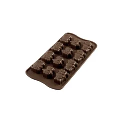 EASY CHOC Moule à Chocolat 12 Robots - Silicone Spécial Chocolat