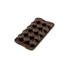 Clearance EASY CHOC Moule à Chocolat 15 Ronds - Silicone Spécial Chocolat