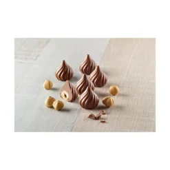 SILIKOMART Moule à Chocolat 15 Sphères Torsadées Easy Choc - Silicone Spécial Chocolat