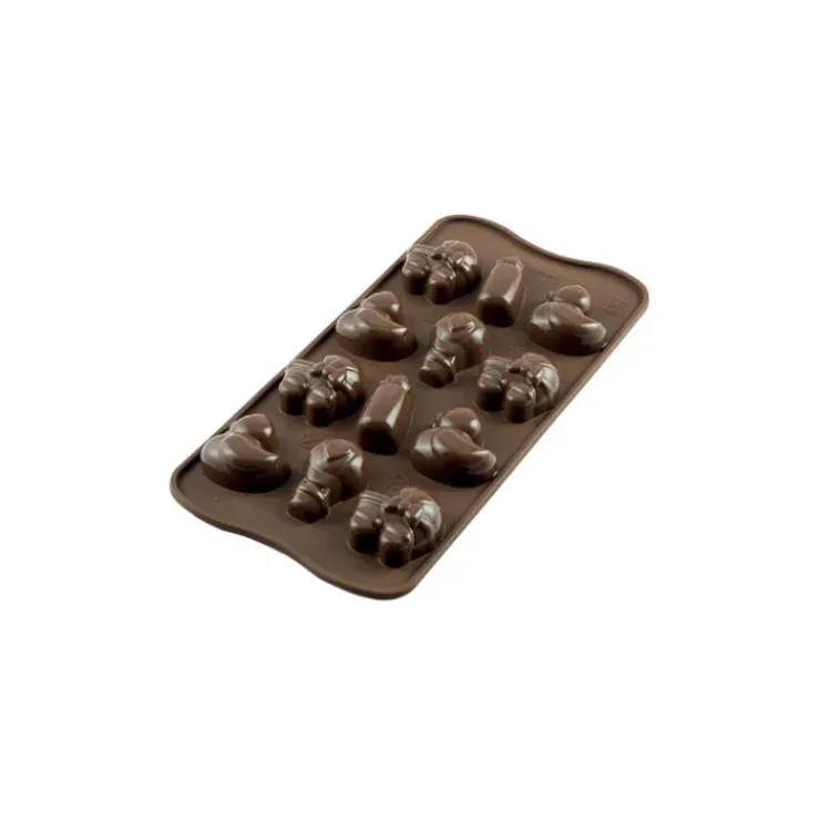 Sale EASY CHOC Moule à Chocolat 12 Sujets Bébé - Silicone Spécial Chocolat