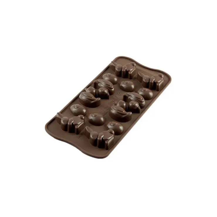 EASY CHOC Moule à Chocolat 14 Sujets de Pâques - Silicone Spécial Chocolat