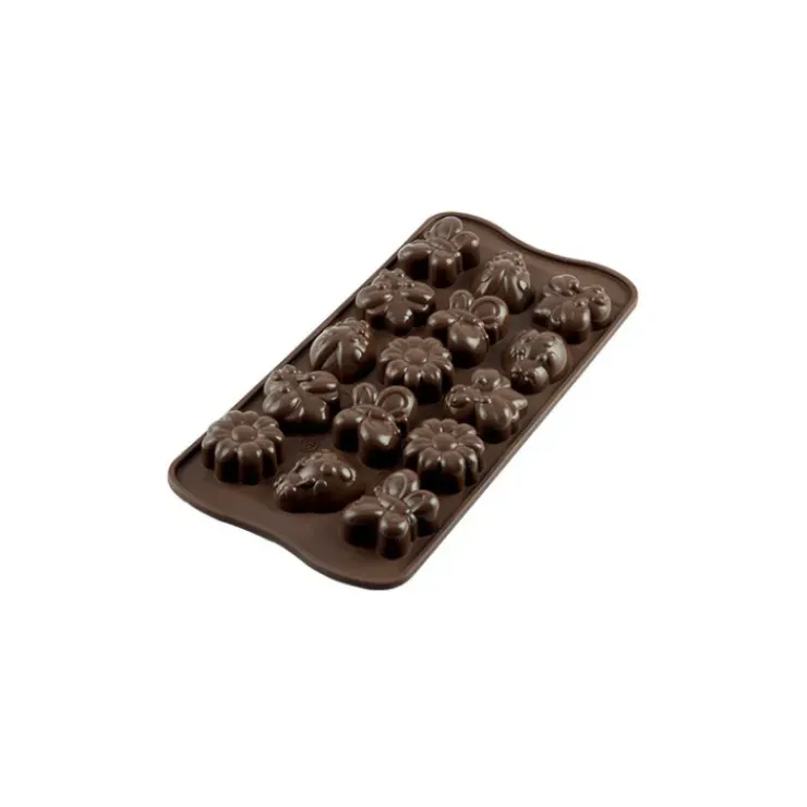 Sale EASY CHOC Moule à Chocolat 15 Sujets Spring Life - Silicone Spécial Chocolat