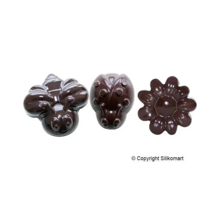 Sale EASY CHOC Moule à Chocolat 15 Sujets Spring Life - Silicone Spécial Chocolat