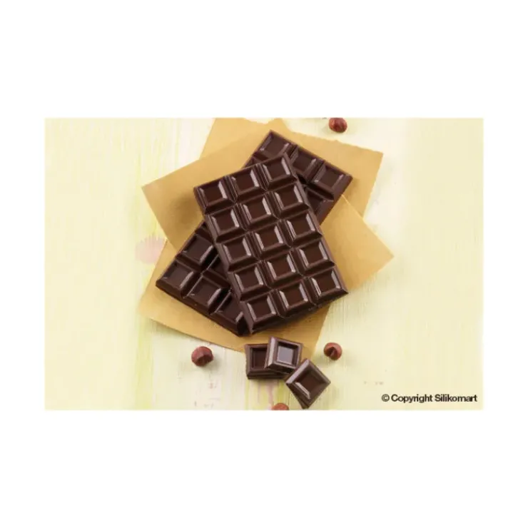 Sale EASY CHOC Moule à Chocolat Tablette Carrés Creux - Silicone Spécial Chocolat