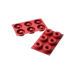 SILIKOMART Moule 6 Donuts en Silicone