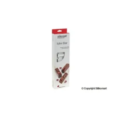 Hot SILIKOMART Moule à glace silicone 10 barres rectangles avec bâtonnets