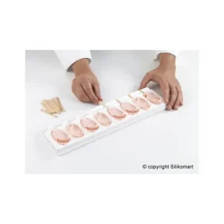 New SILIKOMART Moule à Glace Silicone 16 Mini Esquimaux avec bâtonnets