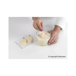 New SILIKOMART Moule à Glace Silicone 16 Mini Esquimaux avec bâtonnets