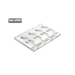 New SILIKOMART Moule à glace silicone Coeur 8 empreintes avec bâtonnets